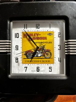 Bulova Harley Davidson Quartz Wall Clock