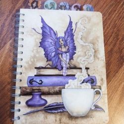 New Amy Brown Bookworm Tabbed Fairy Notebook