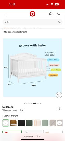 Davinci White Crib