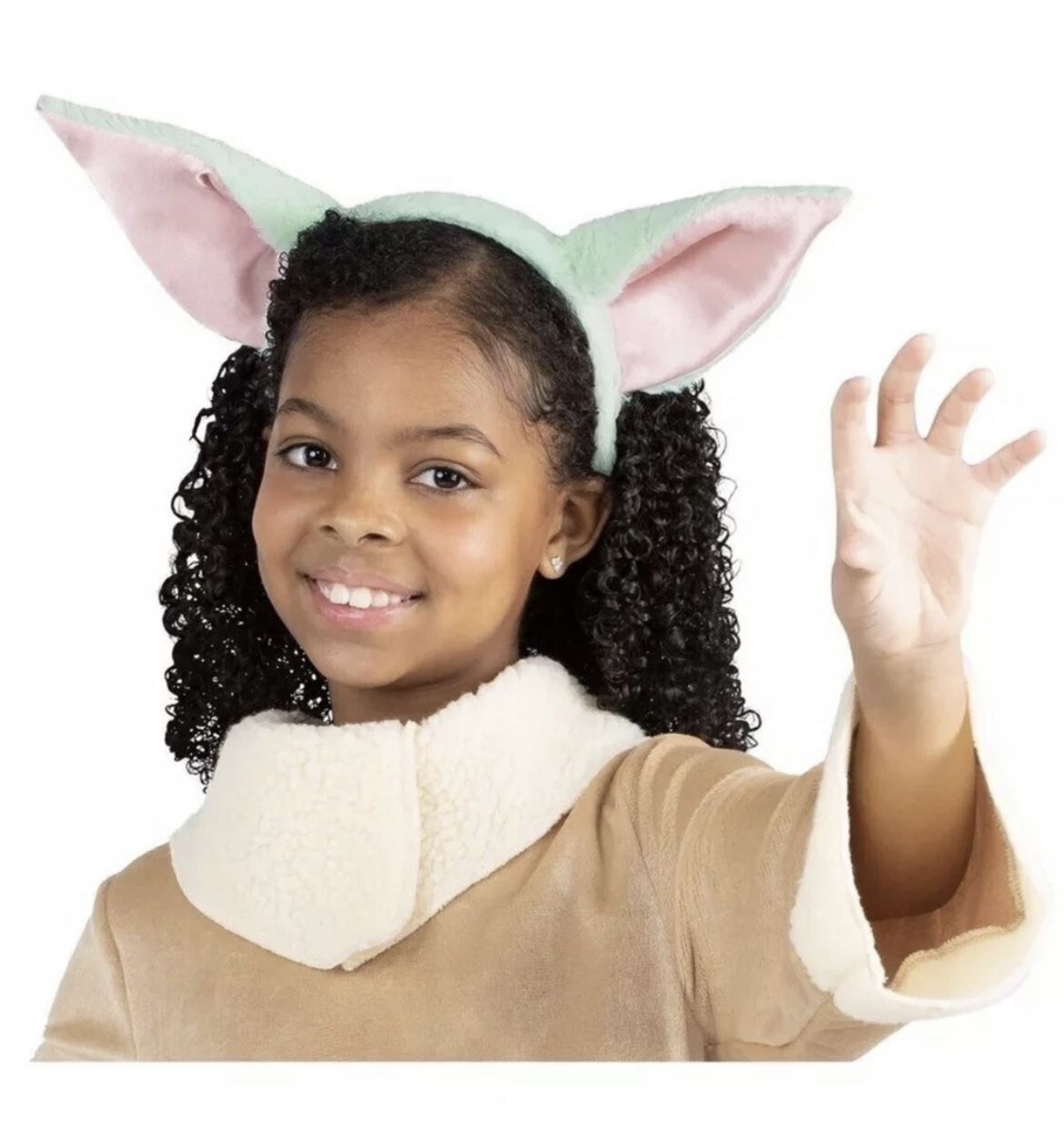 Disney Star Wars Mandalorian Child Grogu Baby Yoda KID headband EARS costume - NEW