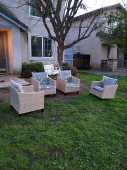 Patio chairs patio set patio furniture 4 piece outdoor sofa set 🆕🚎🚚🆕