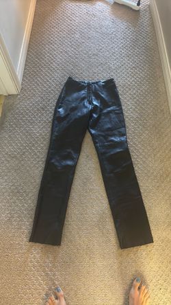 Size 2 black baby, leather pants, impeccable condition