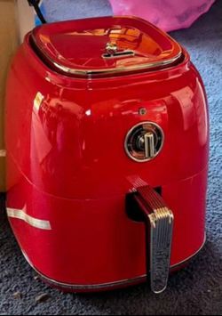 New Retro 4.5qt Air Fryer Red Cooker