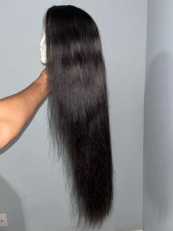 38-Inch Human Hair Frontal Wig (13x6)