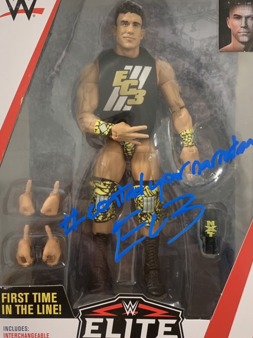 WWE Autograph Signed EC3 Elite Action Figure