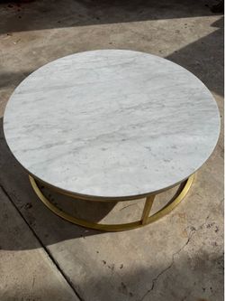 CB2 Marble Coffee Table