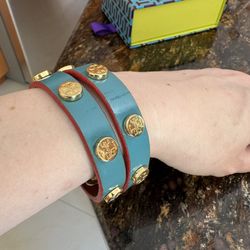 Original Tory Burch Leather Wrap Bracelet