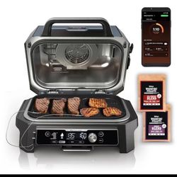 Ninja Woodfire ProConnect XL Outdoor 7-in-1 Grill & Smoker, App - NEW SEALED