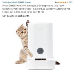 Gravity Cat Feeder Self- Dispensing, 1 Gallon Capacity, Easy To Fill