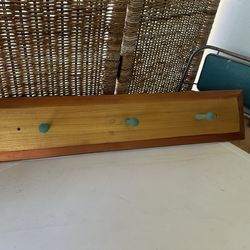 6.25” x 29.75” hand made custom coat rack