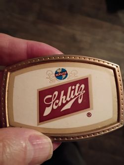 Vintage -Schlitz belt buckle