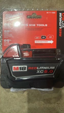 Milwaukee M18 5amph battery