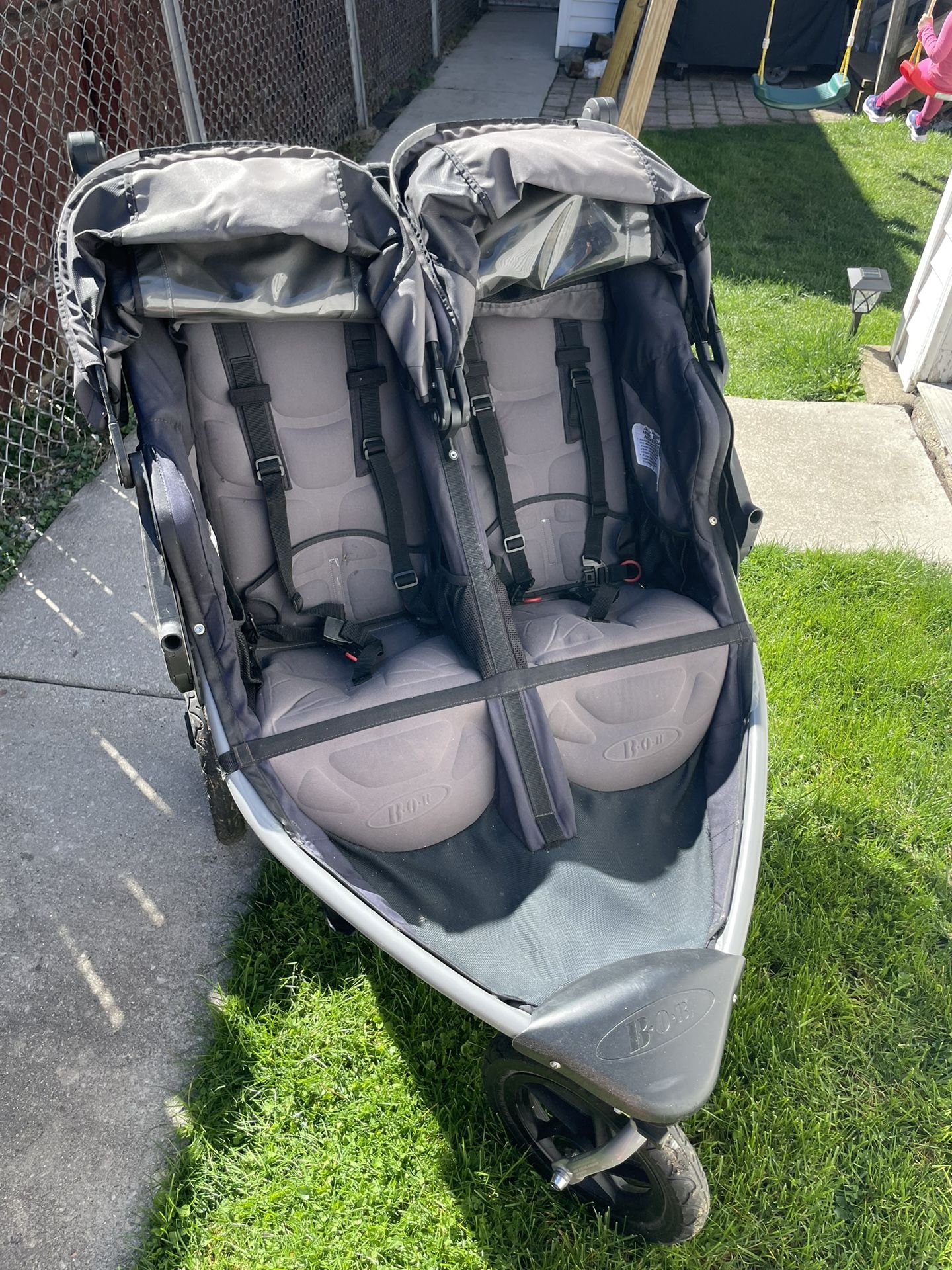 Bob Double Running Stroller Black