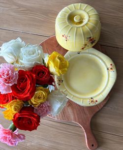 Vintage Limoges China Co. Golden Glow Covered Cheese Dish /