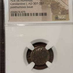 Roman Empire AE4 (Bronze Nummus) House of Constantine Coin