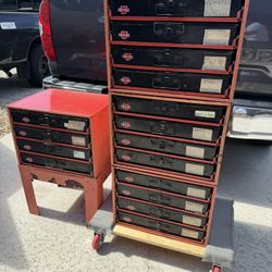 Vintage Wurth Mechanic Organizer Drawer Cabinet 