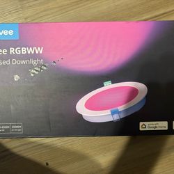 Govee Smart Recessed Lighting 6 Inch, Wi-Fi Bluetooth Direct Connect RGBWW LED Downlight, 65 Scene Mode, Work with Alexa & Google Assistant with Junct