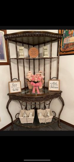 Corner Bakers Rack Shelf