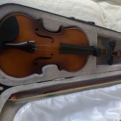 4/4 Full Size Violin Set – Mendini by Cecilio w/ Case & Extras