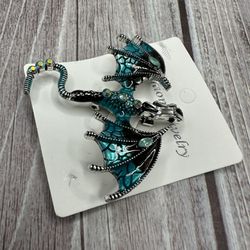 Enamel Dragon Brooch pin