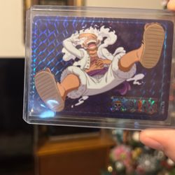 One Piece Gear 5 Luffy CHASE 1:24 Holographic Trading Sticker Series 2 UCC RARE