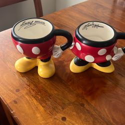 Disney Mickey And Mini Coffee Cups 