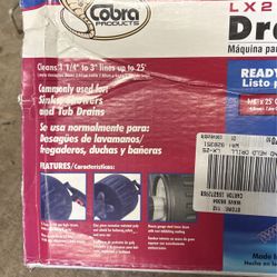 Drain Cleaning Machine, Still In Box