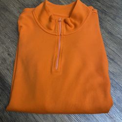Vineyard Vines Orange 1/4 Zip Up Xl