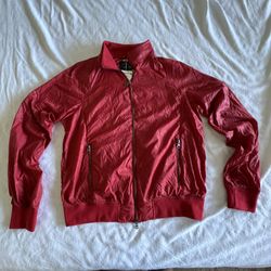 Rare Armani Exchange Windbreaker Jacket XL 30th Anniversary Red Full Zip