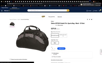 Cobalt Sports bag