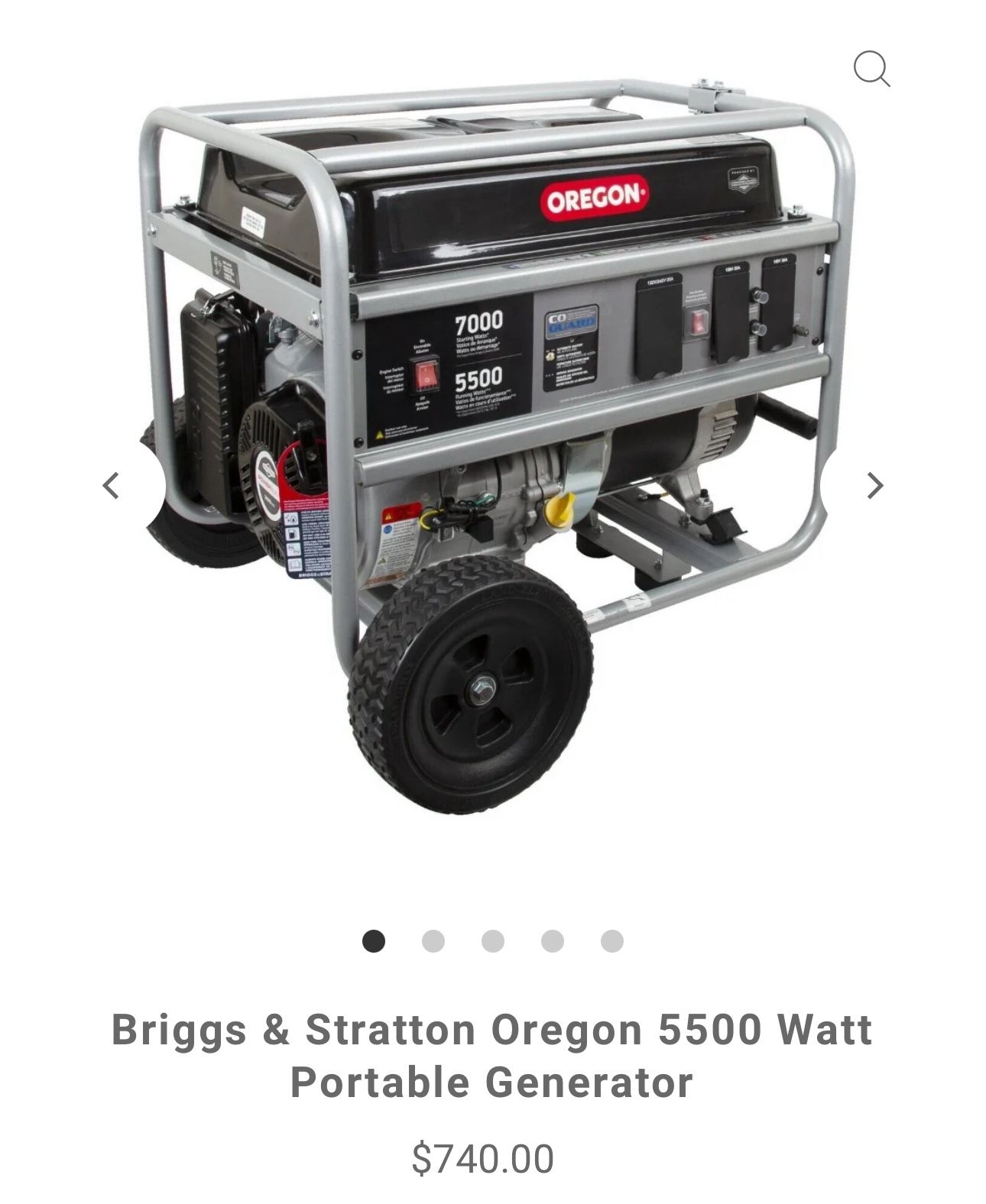 Oregon Portable Generator