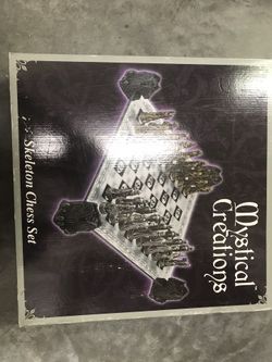 Mystical Creations Skeleton Chess set