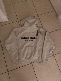 Essentials fear of god light oatmeal hoodie xs