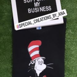 Custom Dr Seuss “Cat in the hat” Toddler Shirt 😊