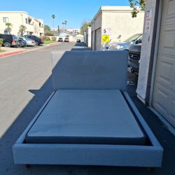 Queen Size Bed Frame Gray