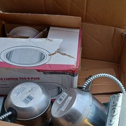 6 Inch Reccesed  Lite Fixture With Trim Kit Cover  $ 15.00r