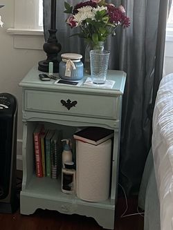 Shabby Chic Nightstands – Solid Wood, Set of 2