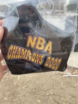 Lakers Championship Masks 2020