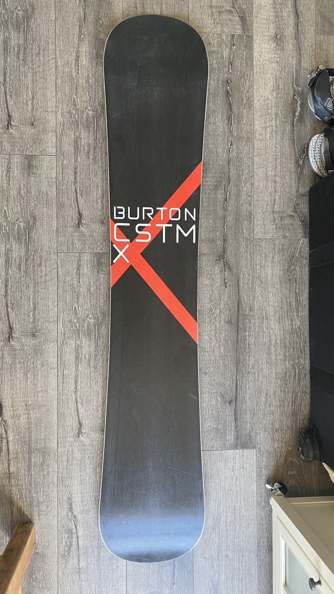2006 Burton Custom X (158cm) & P1 Bindings Vintage Early 2000's
