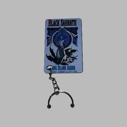 Black Sabbath Concert Poster Keychain 