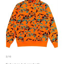 Noah Duck Camo Hoodie New Without Tags Size Large