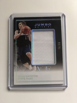2020 Panini Noir Jumbo Material  Steve Nash