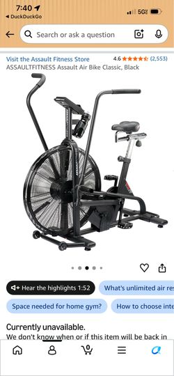 Assault Fitness bike. U PICK UP