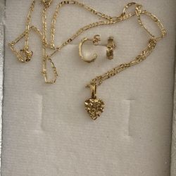 Gold Plated Nugget Set $50