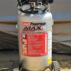 Air compressor Coleman power mate max plus 6HP 120 V  For sale or swap for mini bike