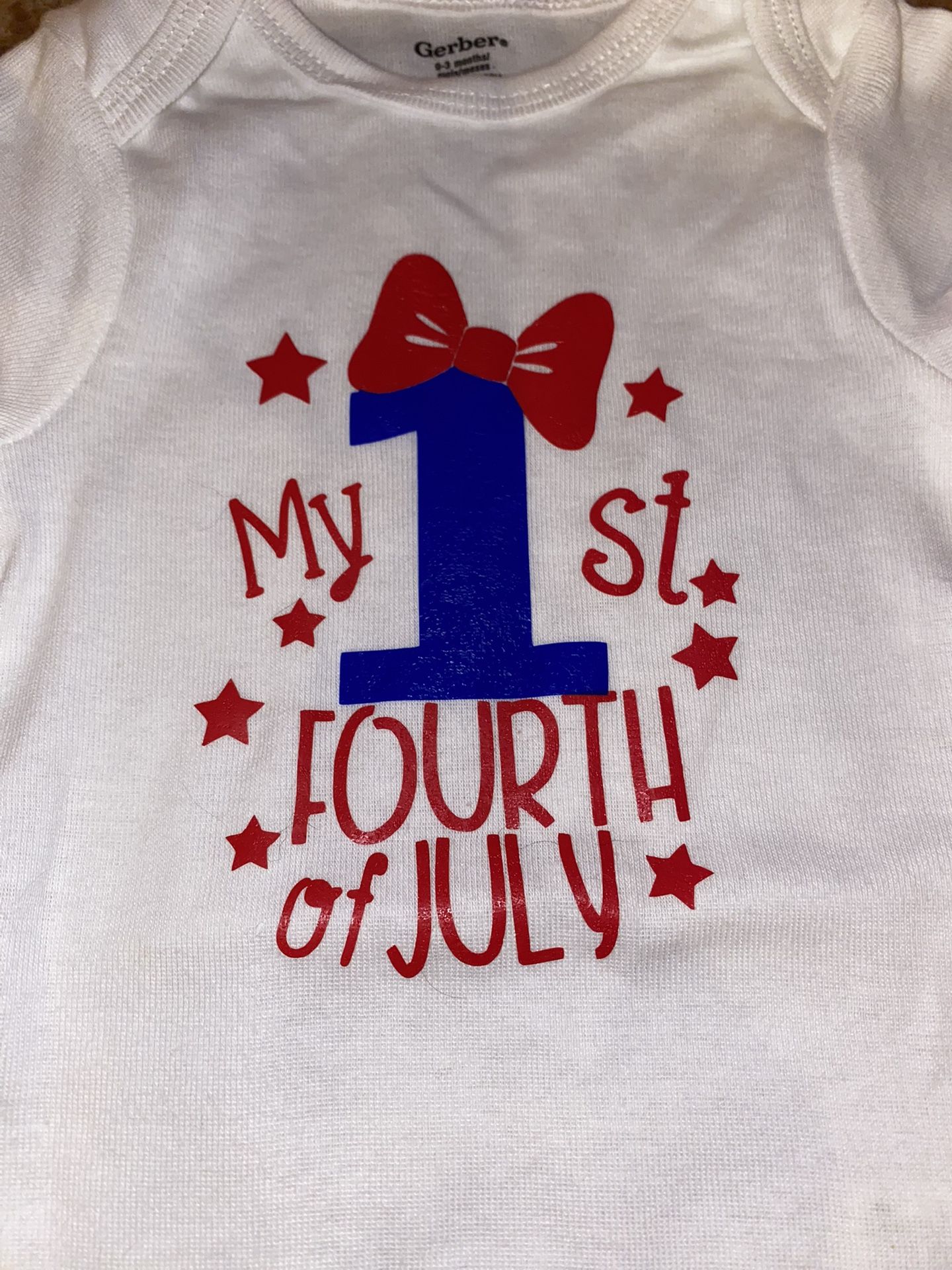 New Baby’s 1st. 4th of July (2) 0/3 months (1) 3/6 month avalable .