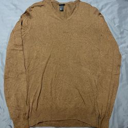 Men’s H&M Brown V-Neck Sweater - Size Medium