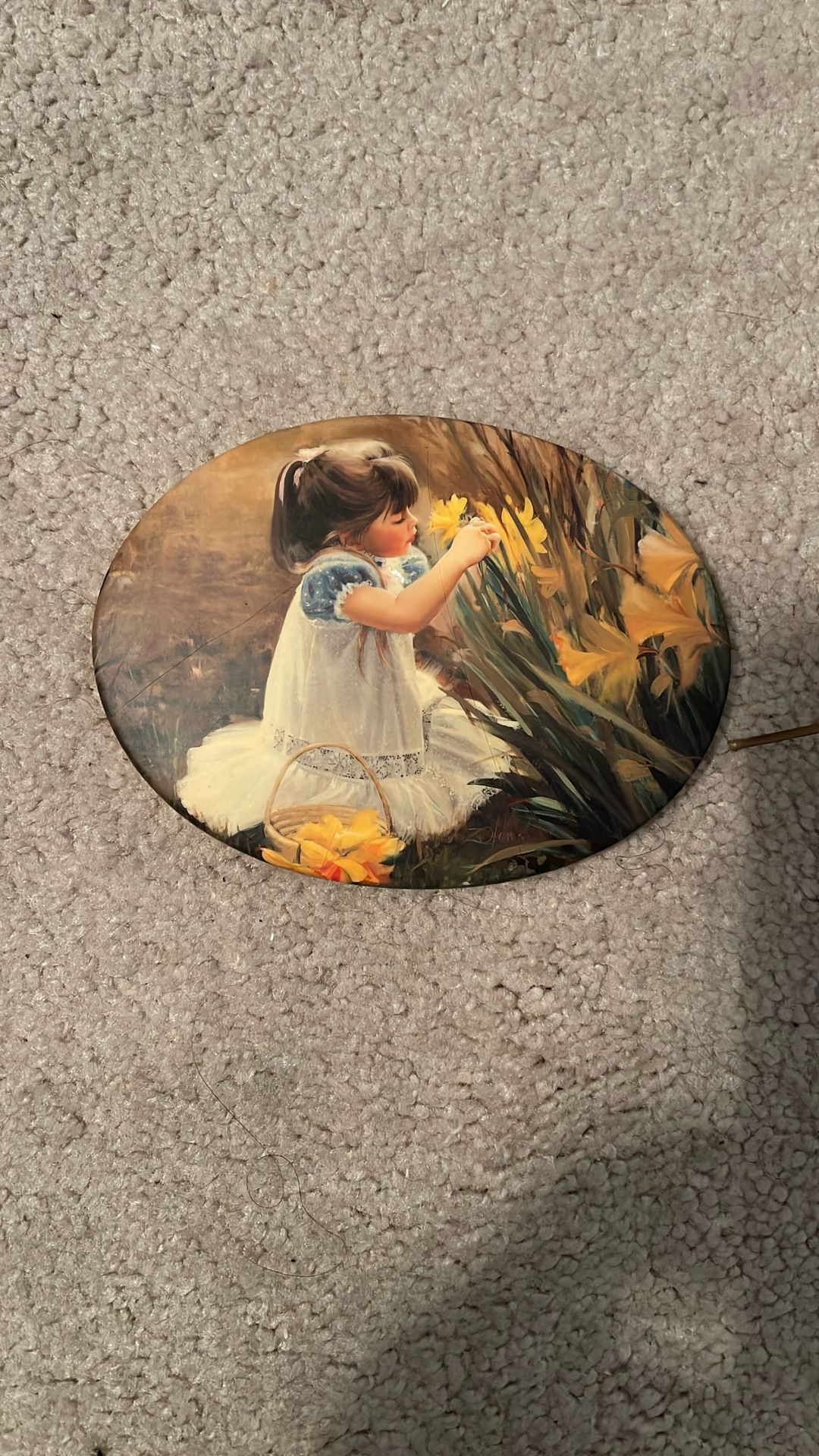 Donald Zolan “A Flower For Mother” Plaster Plaque
