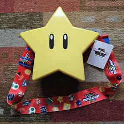 Universal Studios Super Nintendo World Light-Up Star Popcorn Bucket (New)