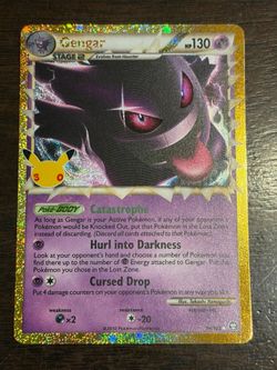 Gengar Holo Rare Pokémon Card 94/102